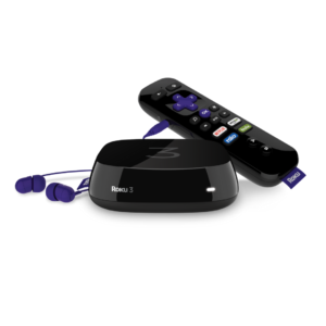 image of a Roku 3 and remote