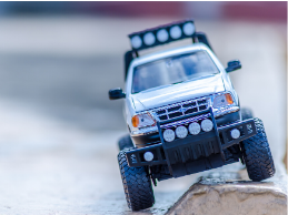 toy car on a ramp