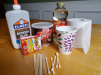 materials for fake wounds activity