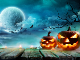 image of halloween night for kids craft blog post