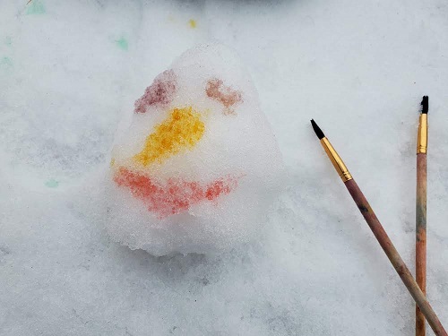 image of snowy art