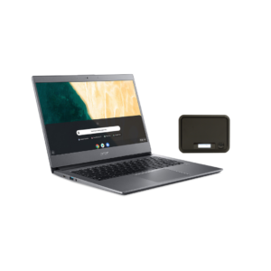 image of a chromebook and a hotspot