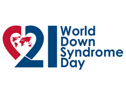image of world down syndrome day logo