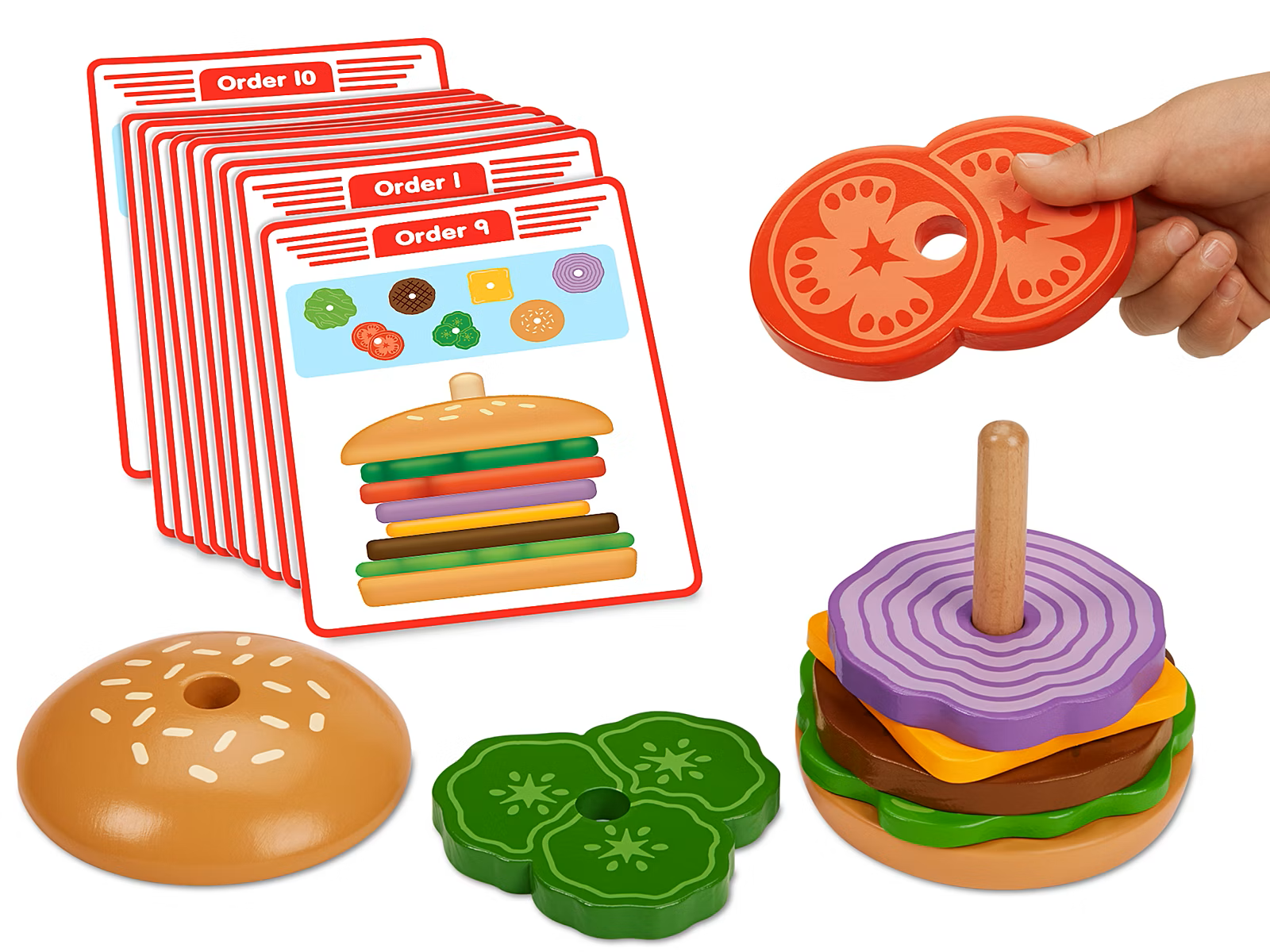 Create-a-Burger Sequencing Stacker